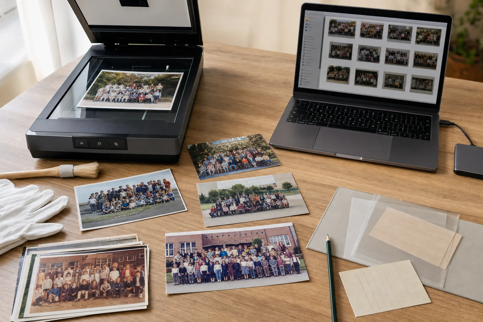 Klassenfotos digitalisieren: Schulbilder sichern und in guter Qualität weitergeben