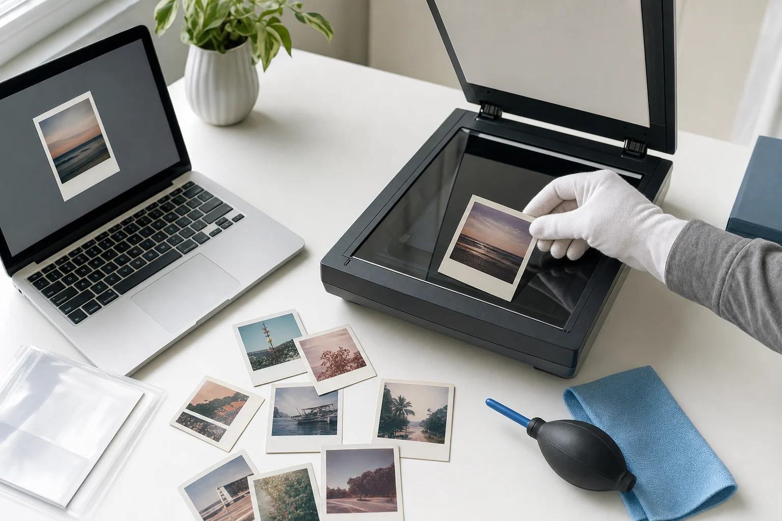 Polaroids digitalisieren: Sofortbilder sicher bewahren