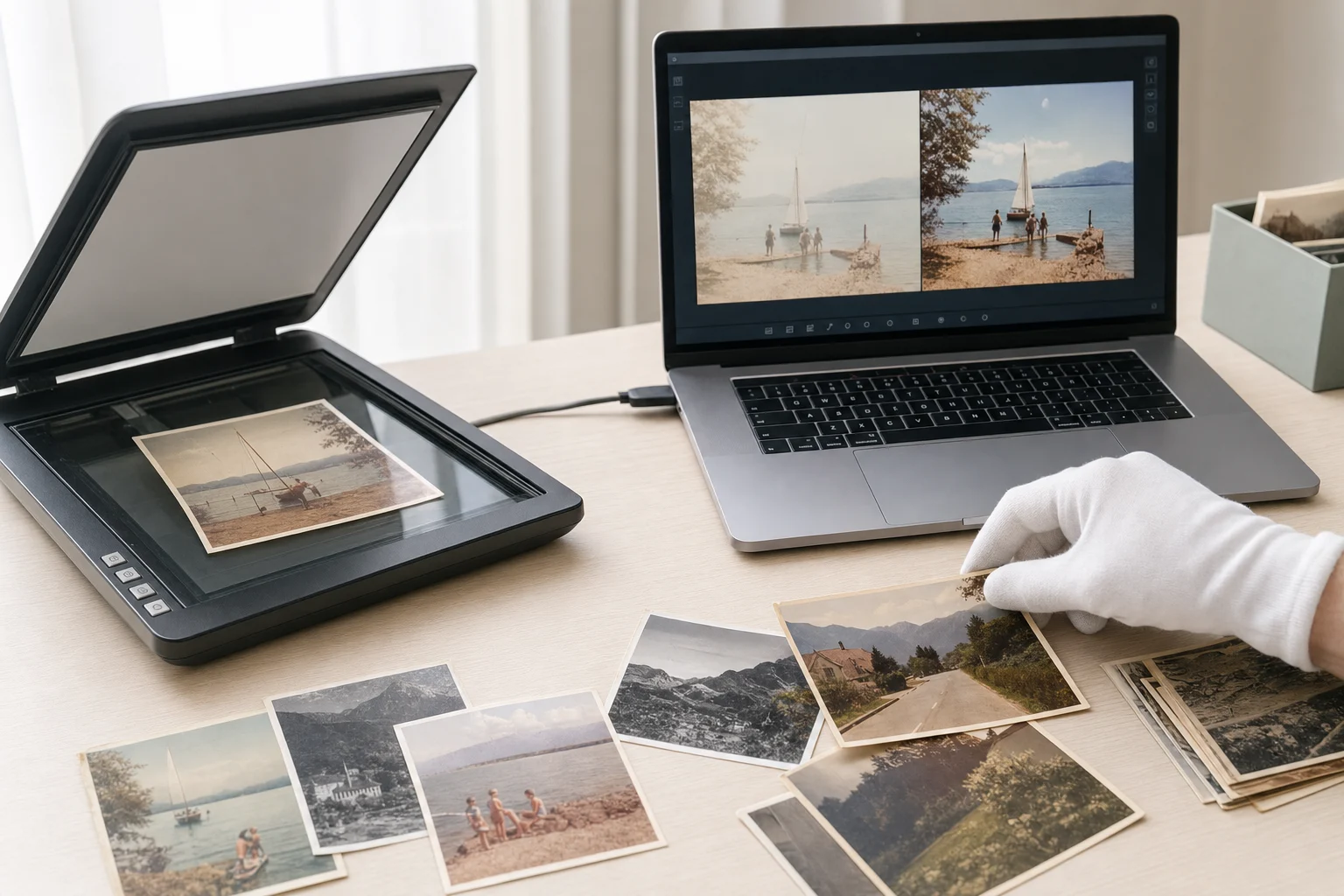 Verblasste Fotos digitalisieren: Wie Farbkorrektur und Restaurierung alte Bilder wieder lesbar machen